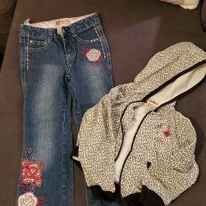 Girls Jeans and Jacket Set